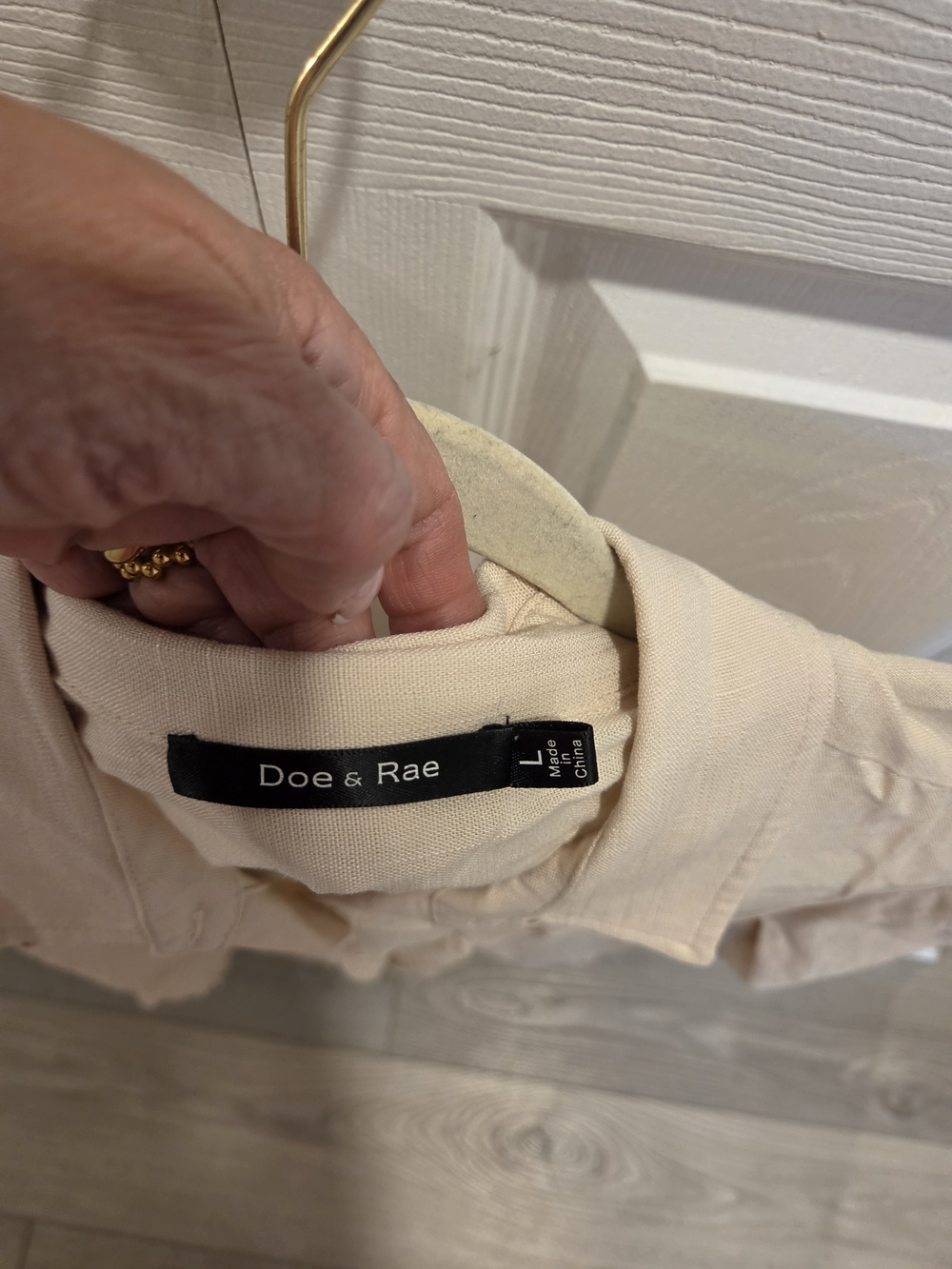 Doe & Rae Cream Button-Down Shirt - Picture 2 of 2